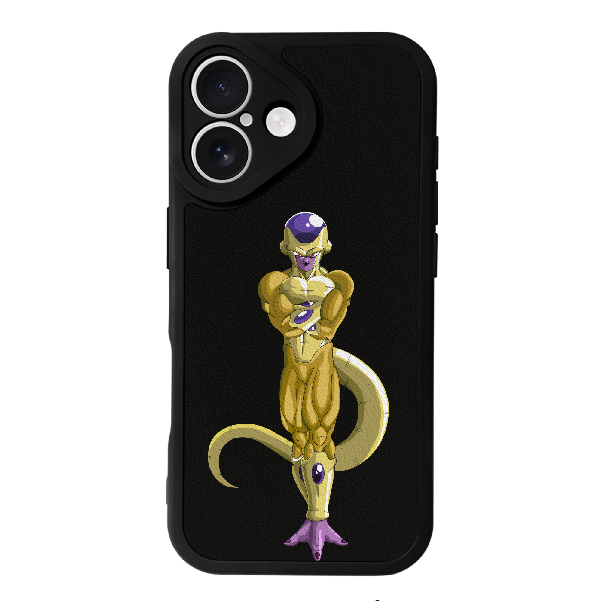 （画像用） ドラゴンボール フリーザ DRAGON BALL Frieza 【iPhone 16シリーズ対応】シリコンスマホケース（レザー調） 材質：シリコン